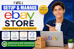 setup ebay store, listings and SEO