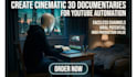 create cinematic 3d documentary videos