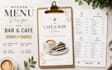 design a professional restaurant menu and food menu