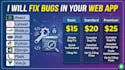fix bugs in your web app