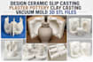 design ceramic slip casting plaster pottery clay casting vacum mold 3d stl files