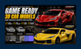 create realistic game ready 3d car models and vehicle assets