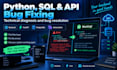 fix python fastapi backend, sql and rest API bugs