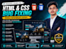 fix HTML CSS bugs and mobile responsive issues