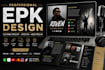 design a professional epk electronic press kit for musicians
