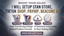 setup stan store design, tiktok shop, payhip, beacons ai