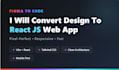 convert figma to react js, vite, and tailwind CSS perfectly