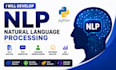 develop nlp, text classification and sentiment analysis models using python