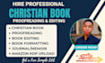 proofread and edit your christian book or novel
