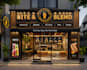 do 3d mockup design, window graphics, shopfront or storefront, signboard design