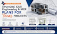 design structural civil engineering and mep plans for texas projects