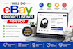 do ebay product listings for you