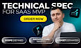 make a technical specification and architecture for saas mvp