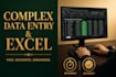handle complex data entry, spreadsheet excle, typing