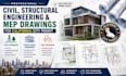 do civil and structural engineering drawing for california for permit