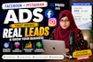 setup facebook and instagram ads for leads