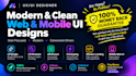 design a modern uxui landing page and website and prototyping in figma