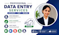 do data entry, web research, and copypaste work fast