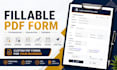 design professional fillable PDF forms