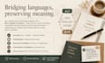 write concise and precise translations