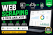 scrape website data, clean it, and provide business analytics