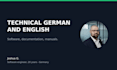 translate technical and software texts between german and english