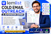 setup lemlist cold email outreach campaign and automation