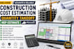 deliver construction cost estimation, quantity takeoff, mep estimate, planswift