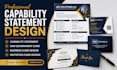 design effective capability statement card sam government card invitation cards