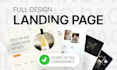 create a high converting landing page design