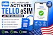 setup and activate tello esim for USA number