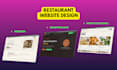 design a modern restaurant cafe or food website