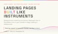 build a fast, beautiful landing page or one page website