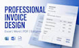 design modern invoice and receipt template