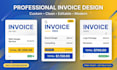 design professional modern invoice template