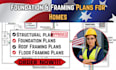 create foundation and framing plans for residential construction projects