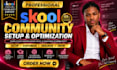setup skool online community setup skool community setup skool credit repair