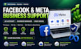 fix facebook ad account, meta business manager, and page issues