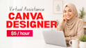 be your professional VA for canva graphic design