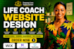 design life coach website, coaching website, consulting website, speaker website