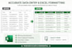 do accurate data entry and excel data formatting
