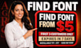find font identify font font finder recognize font logo font