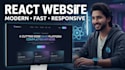 build a responsive react landing page