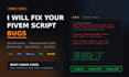fix bugs and errors in your fivem script