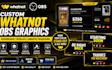 create custom whatnot obs overlays, scoreboard and animated transitions