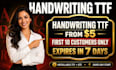 handwriting ttf handwritten font handwriting font custom font