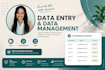 do data entry, excel, google sheets and CRM management