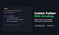 create a custom web scraping script in python