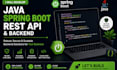 develop java spring boot rest API and backend