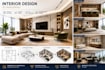 create interior design, 3d rendering and sketchup model